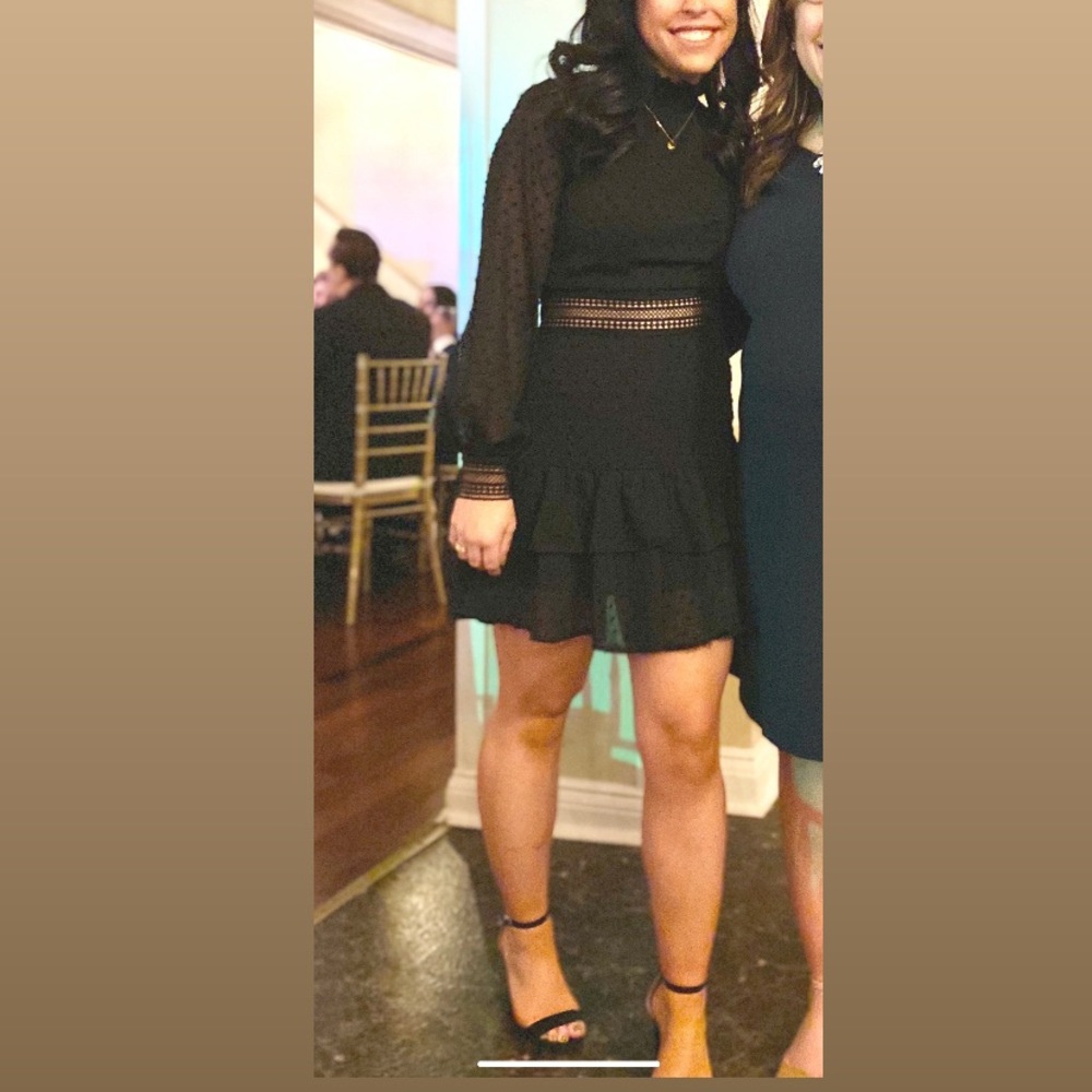 Showpo Black Long Sleeve Dress